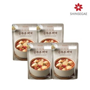 이마트 피코크 우리집 순두부찌개 500g (4개)_이미지