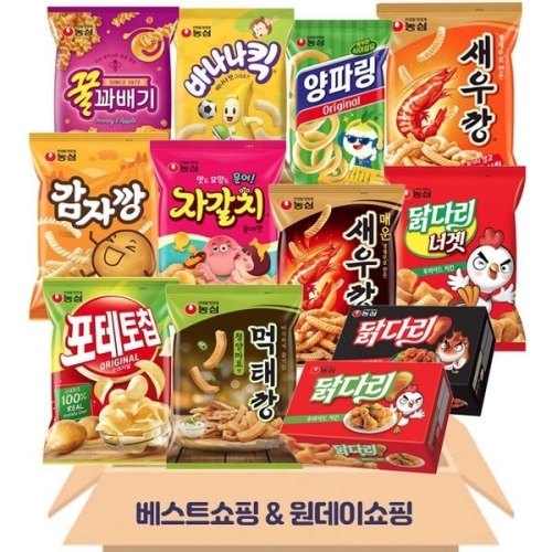 농심과자 베스트 12종 과자세트_이미지