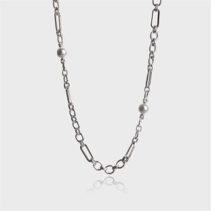 스칼렛또블랙 스칼렛또블랙 스칼렛또블랙 Circle and square chain necklace_JB023_이미지