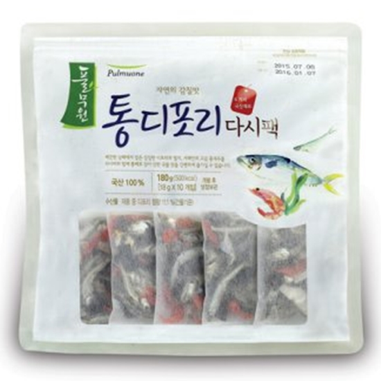 풀무원 자연의 감칠맛 통디포리 다시팩 18g (40개)_이미지