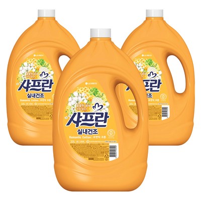 샤프란 실내건조 로맨틱 코튼 3.1L (3개)_이미지
