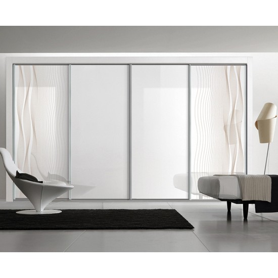 도이첸 베르샤 화이트 슬라이딩 붙박이장 (360cm)