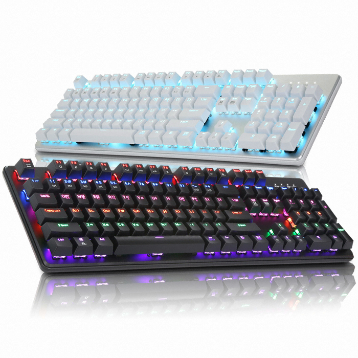앱코 HACKER K595 LED 축교환 게이밍 기계식 (블랙, 청축)_이미지