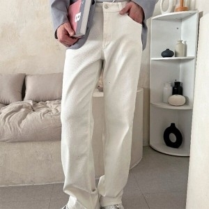 브이와이VY 남자 스트랩 개강룩 휘뚜루 밴딩데님팬츠 넓은 바지_162909