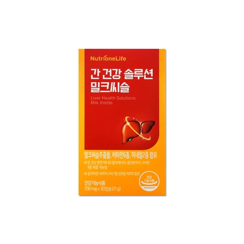간 건강 솔루션 밀크씨슬 700mg 30캡슐