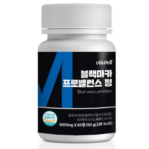 비웰 블랙마카 프로밸런스 60정 (1개)