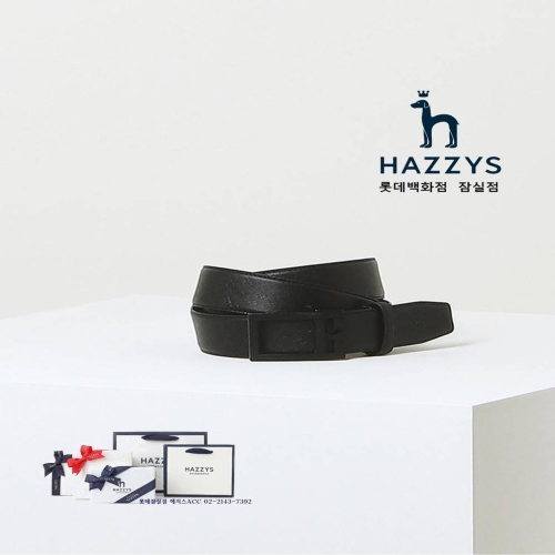 HJBE4E855BK_남성 블랙 버클장식 소가죽 자동벨트 428519