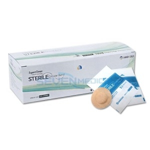 밴드골드 슈퍼크린 원형밴드 3.7cm 3.7cm 1통 100개 상처보호 지혈밴드_이미지