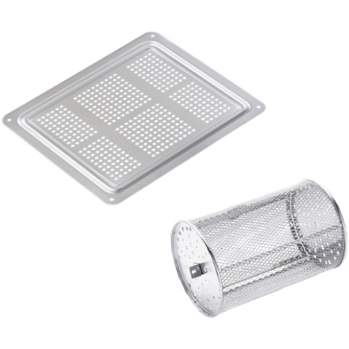 풀무원건강생활 스팀쿡 마스터 듀얼스팀 AV20D11W 스팀트레이 + 로티세리 바스켓 세트_이미지