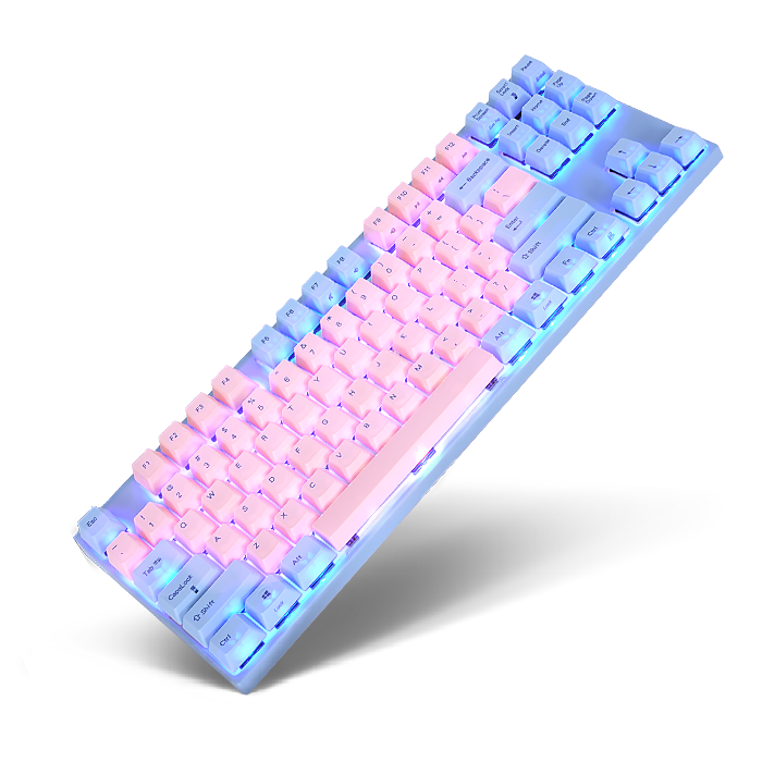 VARMILO VA87M 스카이 핑크 PBT 염료승화 영문 (흑축)_이미지