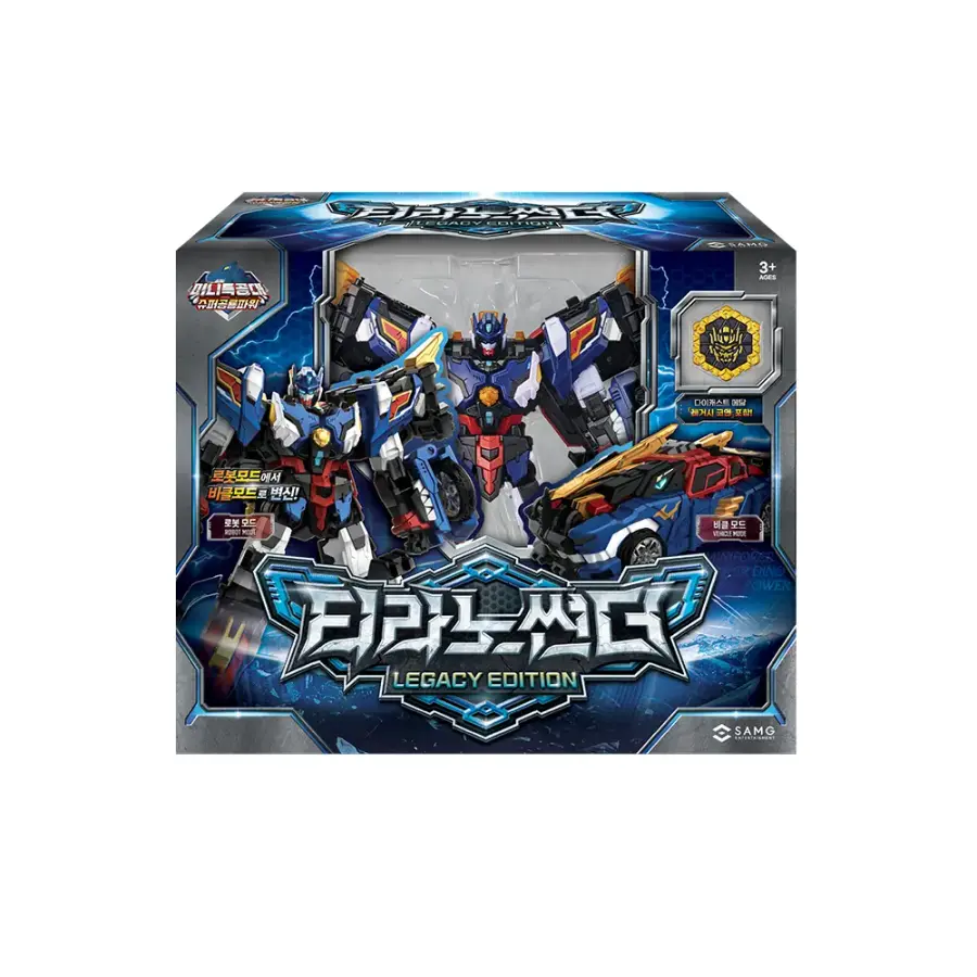 에스에이엠지엔터테인먼트 미니특공대 슈퍼공룡파워 티라노썬더 레거시에디션_이미지