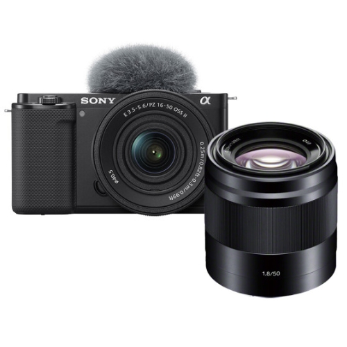 SONY ZV-E10 더블 렌즈세트 (16-50mm II+50mm F1.8)