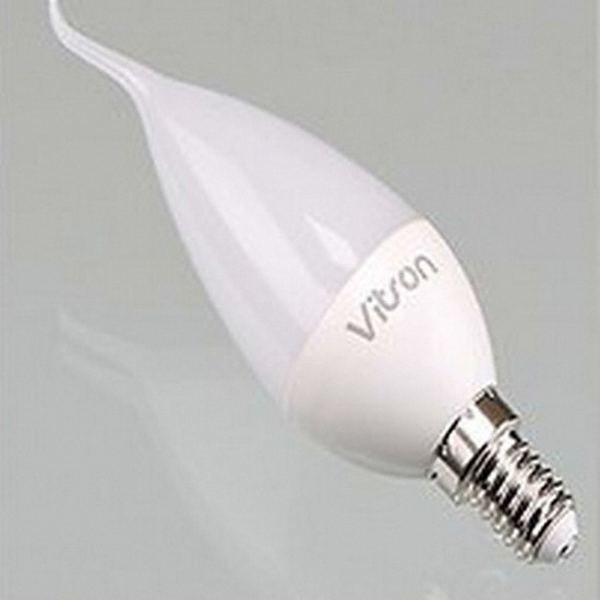 비츠온 LED E14 불투명 프레임 촛대구 전구색 5W