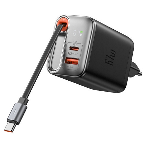 �Ƶ��� PD PPS 67W CŸ�� ���̺� ��ü�� 2��Ʈ GaN ������ CH645 + TR�������̺�