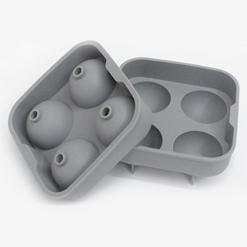 가쯔 파스텔 실리콘 아이스큐브 원형 얼음틀 4구