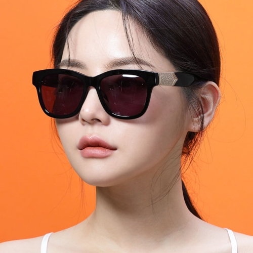 해칠 룩플러스 LOOKPLUS /해칠 선글라스 HC9000S-C1 아시안핏 뿔테 오버사이즈_이미지