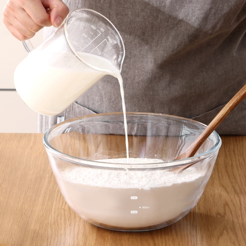 내열유리 계량 믹싱볼 2.7L 대 / 오븐 베이킹 유리볼 샐러드볼