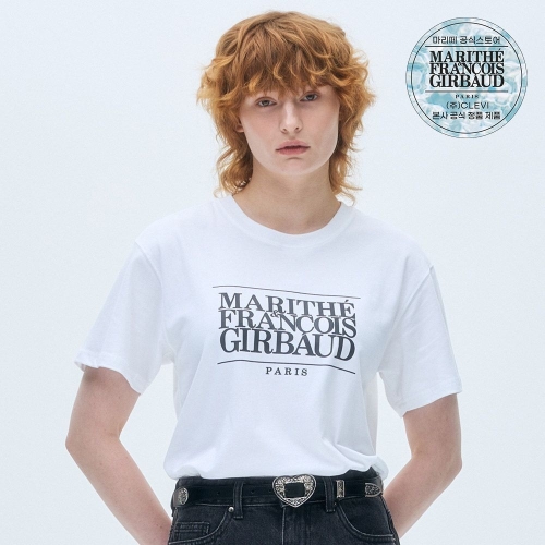 마리떼 여성 클래식로고 반팔티셔츠 M25MTS002