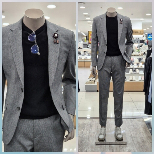 트루젠 댄디 하운드투스 체크 사계절 세미 정장 4UE-PTM0063 _DG_DG