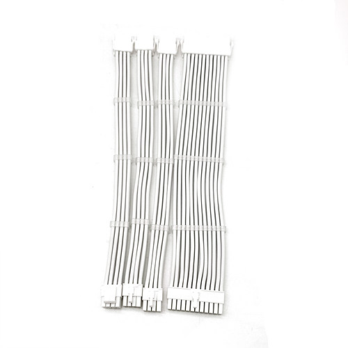 조이쿨 컴퓨터용 고급 연장 슬리빙 케이블 ALL WHITE SET