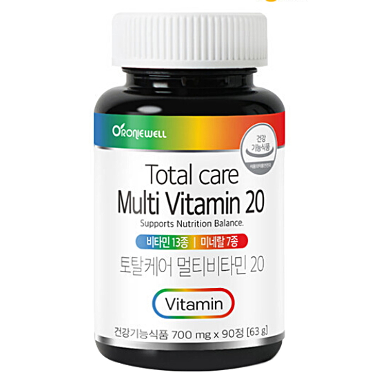 로니웰 토탈케어 멀티비타민 20 90정 (4개)_이미지