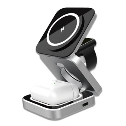 뉴에이커 Qi2 3in1 접이식 맥세이프 무선충전기 SM1 (애플워치용)_이미지