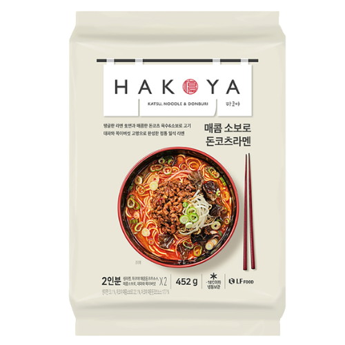 엘에프푸드 하코야 매콤 소보로 돈코츠라멘 452g (1개)