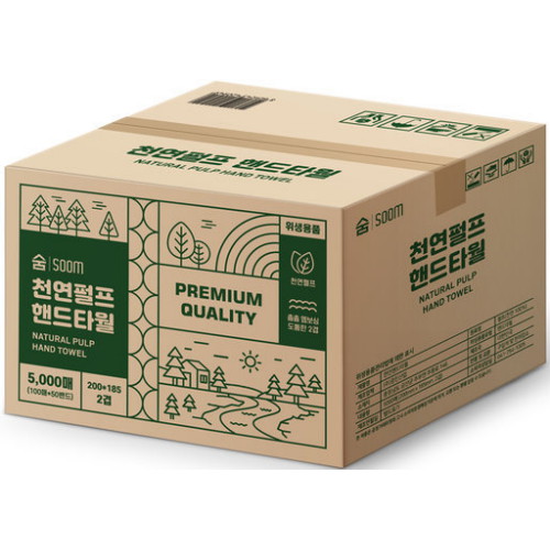 광진산업 숨 천연펄프 핸드타월 (5,000매)