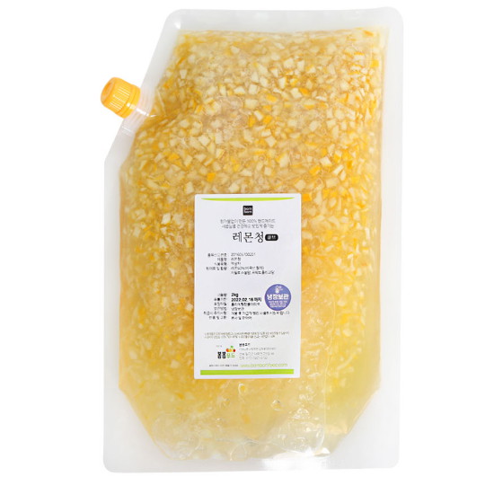 봄봄푸드 레몬청 1kg (큐브) (1개)