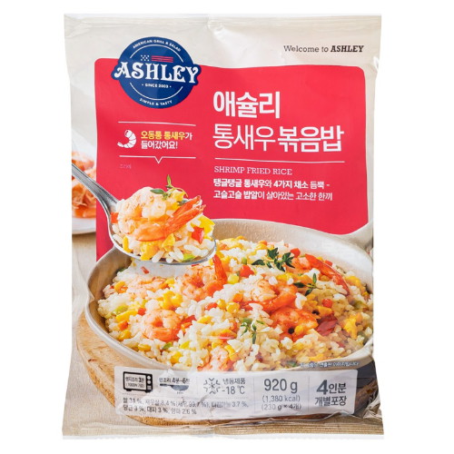 이랜드이츠 애슐리 통새우 볶음밥 4인분 920g (1개)