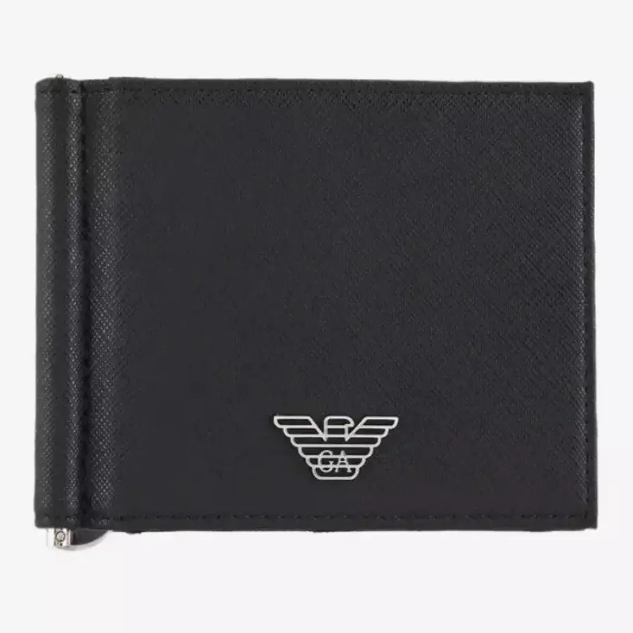 엠포리오아르마니 메탈 로고 엠블럼 클래식 머니클립 지갑 Y4R502Y138E099 81072