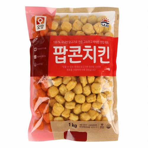 사조대림 오양 팝콘치킨 1kg이미지입니다. 누르면 해당 게시물로 새창이동합니다.