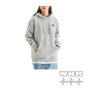 뉴발란스 정품 UNI 에센셜 기모 후드티 Semi Over Fit NBN0D41013_이미지