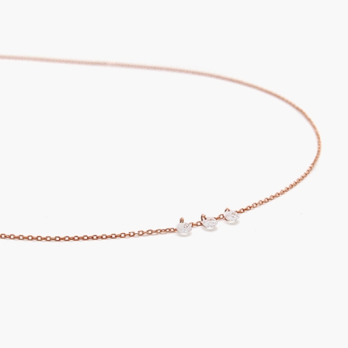 제이로렌 0N0647 마이크로 컷팅 스피넬 실버 목걸이_이미지