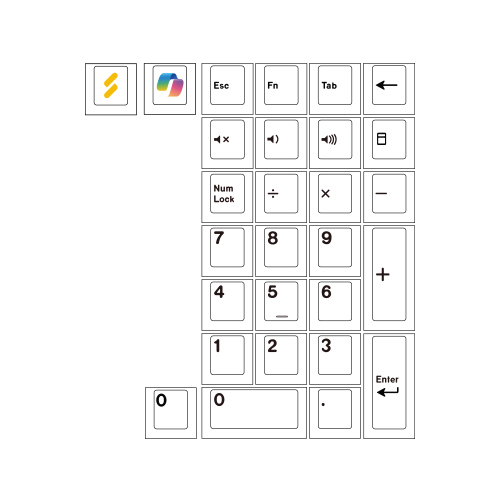 Soulcat 고함량 PBT 염료승화 키캡 28키 애드온킷 BOW