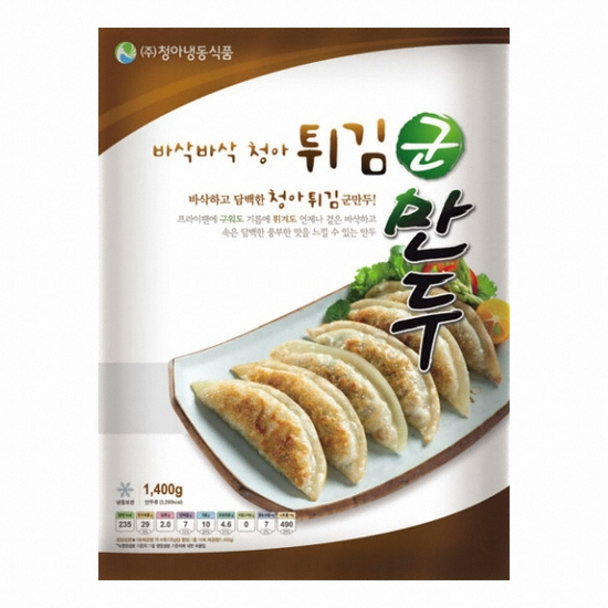 청아냉동식품 바삭바삭 청아 튀김군만두 1.4kg 2개