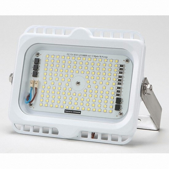 비츠온 LED 선박용 사각 투광기 12V 80W