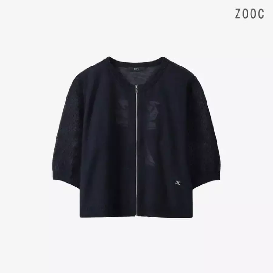  ZOOC 린넨 블렌드 플라워 인타샤 집업 가디건 DN_V262KSL946