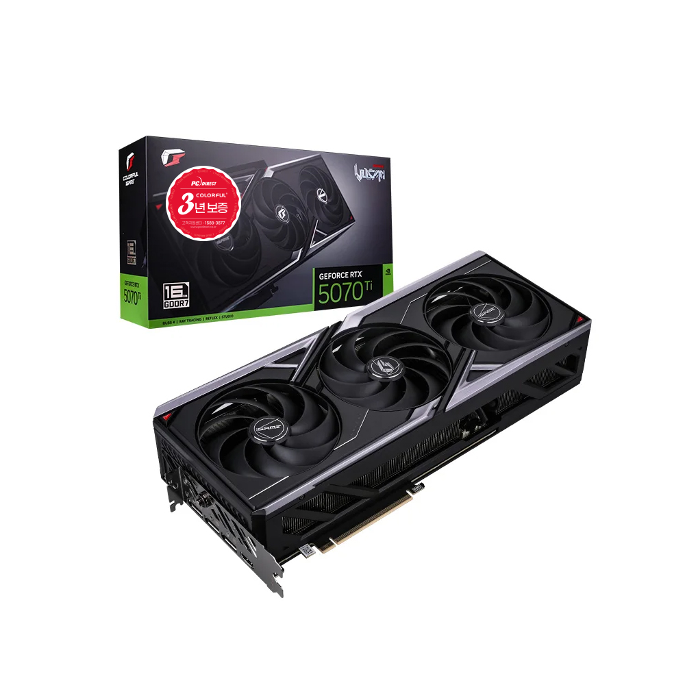 COLORFUL iGame 지포스 RTX 5070 Ti Vulcan OC D7 16GB 피씨디렉트_이미지