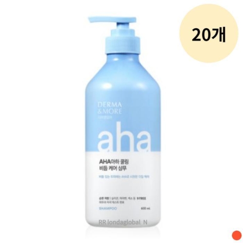 더마앤모어 AHA 쿨링 비듬 케어 샴푸 600ml (20개)_이미지