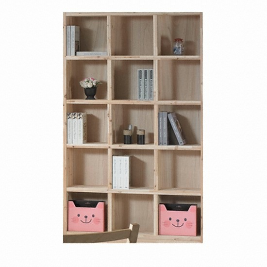 아이뷰글로벌 디유렌스 삼나무 원목 5단 4자 책장