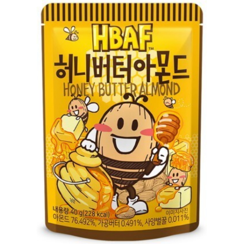 HBAF 허니버터 아몬드 40g (50개)_이미지
