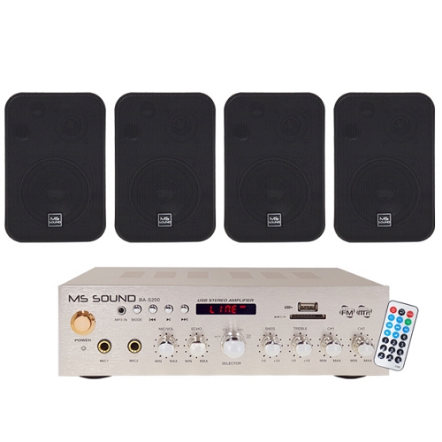 MS사운드 BA-S200 + BS-45B (스피커, 2조)_이미지