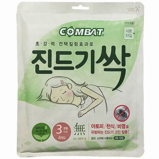 컴배트 진드기싹 시트 15g 4개입 (1개)_이미지
