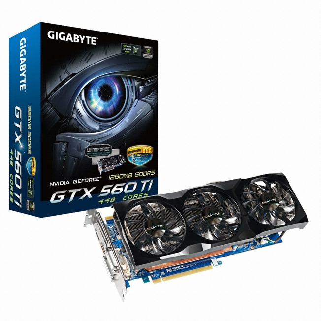 GIGABYTE 지포스 GTX560 Ti 448코어 D5 1.2GB WINDFORCE 3X_이미지