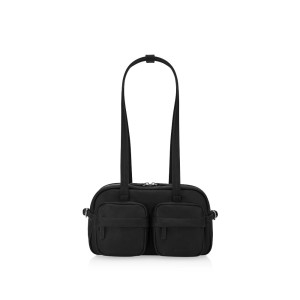 파인드카푸어 트윈 포켓 숄더백27 블랙 FB835491_이미지