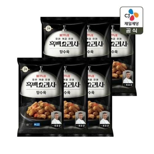 CJ제일제당 고메 흑백요리사 최유강셰프의 탕수육 390g (6개)_이미지