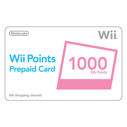 Wii 포인트 카드 1000 (Wii/ Wii Points Prepaid Card 1000)_이미지
