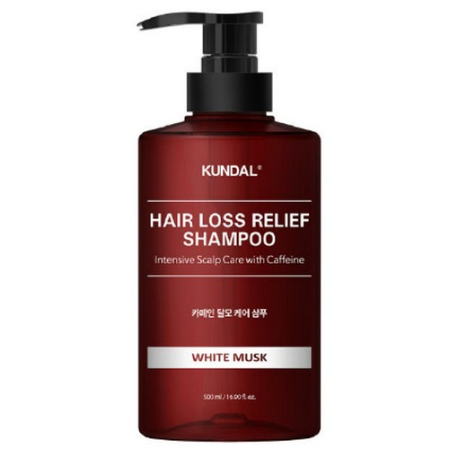 쿤달 카페인 탈모 샴푸 화이트머스크 500ml (4개)_이미지