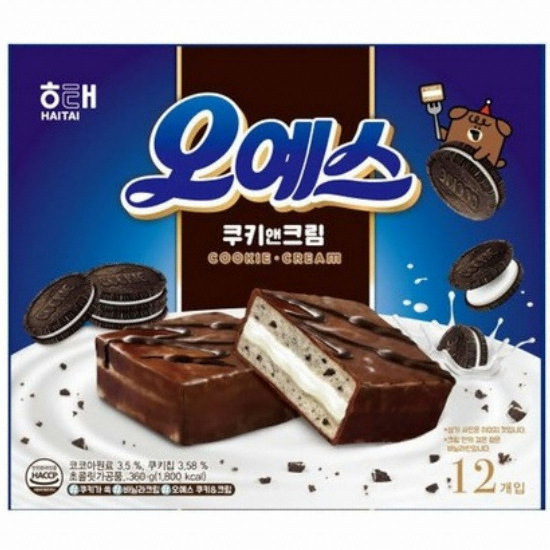 해태제과 오예스 쿠키앤크림 12개입 360g (9개)_이미지